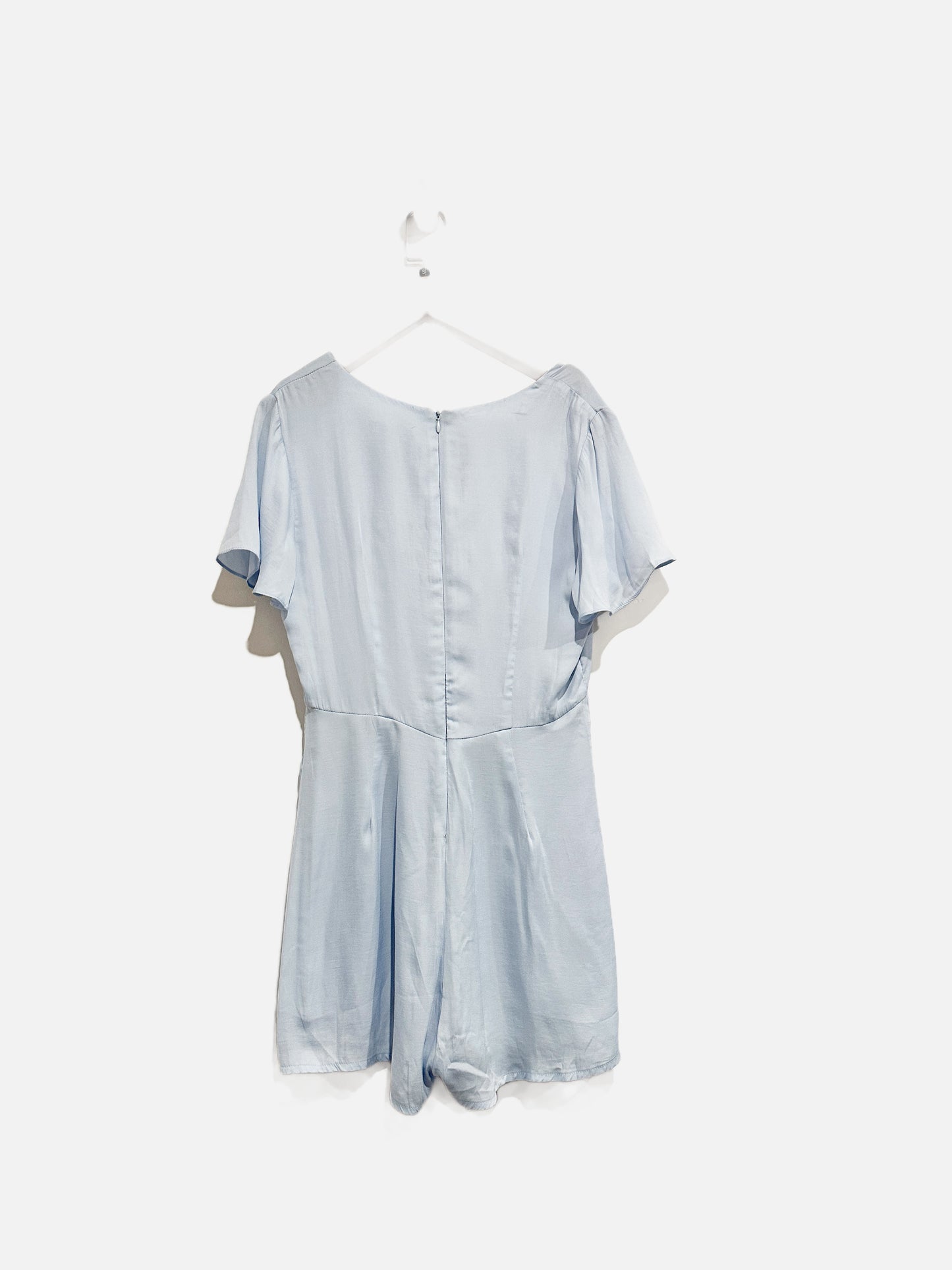 Kimchi Blue Blue Satin SS Romper - Small