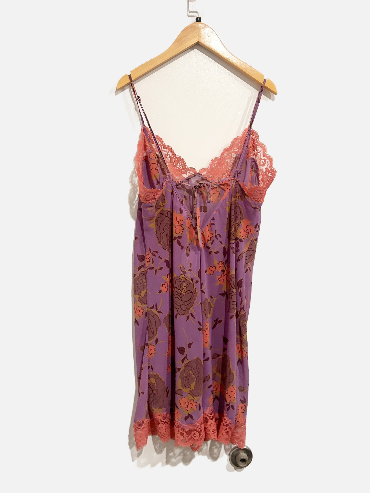 Victoria’s Secret 90’s Purple Floral Slip Dress - Large