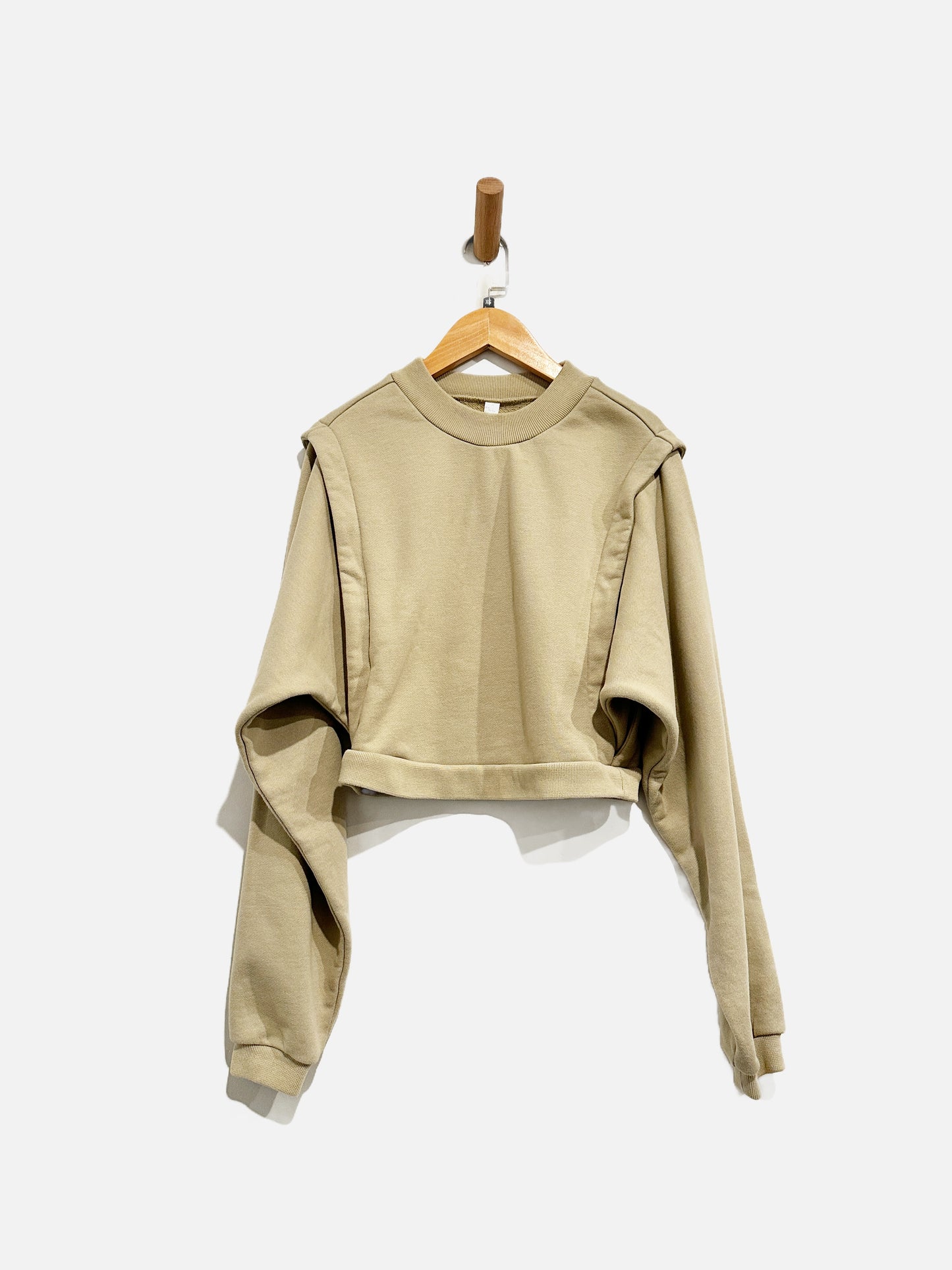 Alo Pullover Cropped Sweatshirt -XS