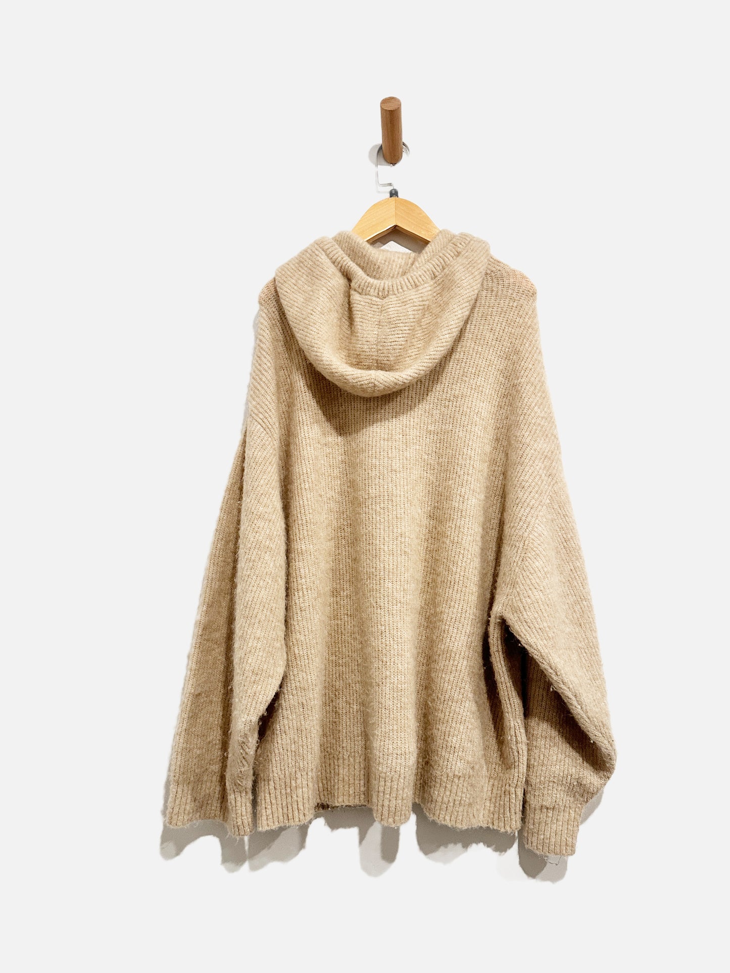 & Other Stories Tan Alpaca Hoodie - Small