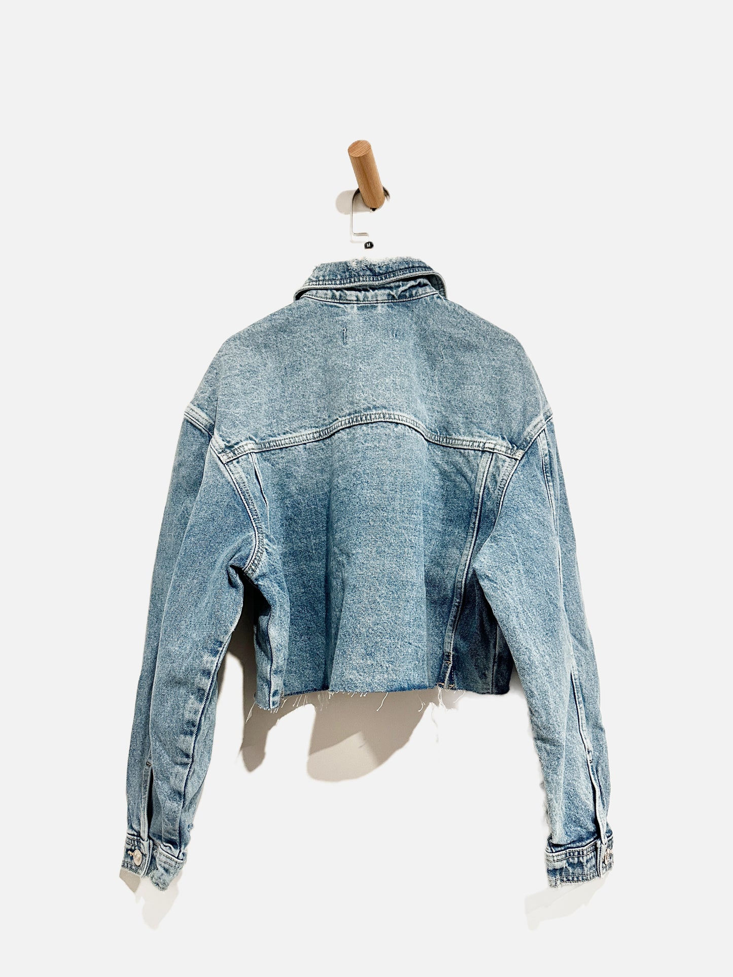 Zara Denim Crop Jacket - Medium