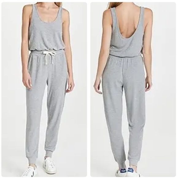 Spiritual Gangster Poppy Jumpsuit in Gray Size Large