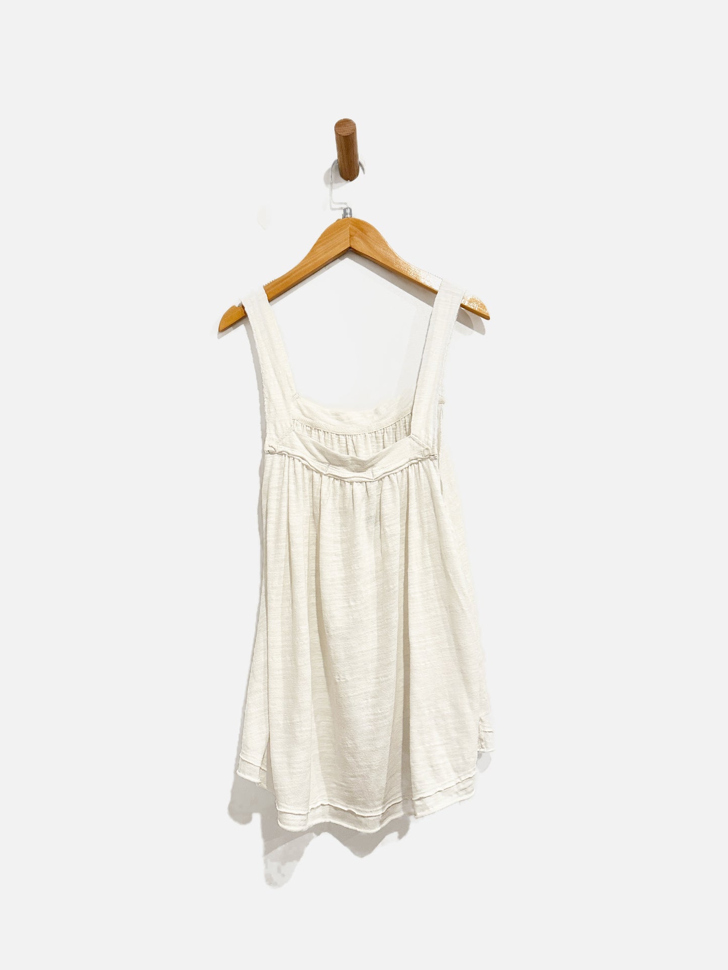 Free People White Heathered Tank - Medium