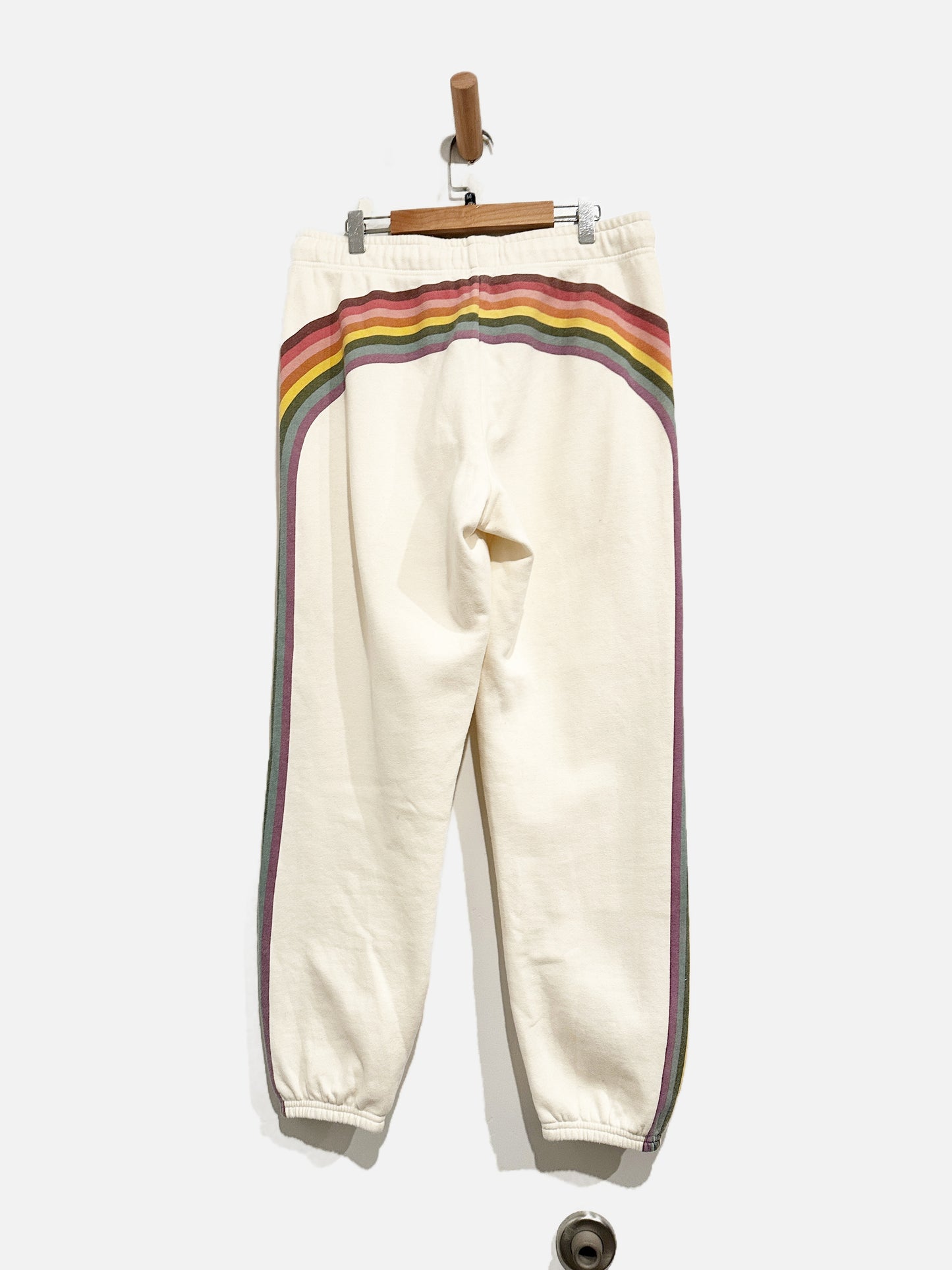Marine Layer White Stripe Joggers - Medium