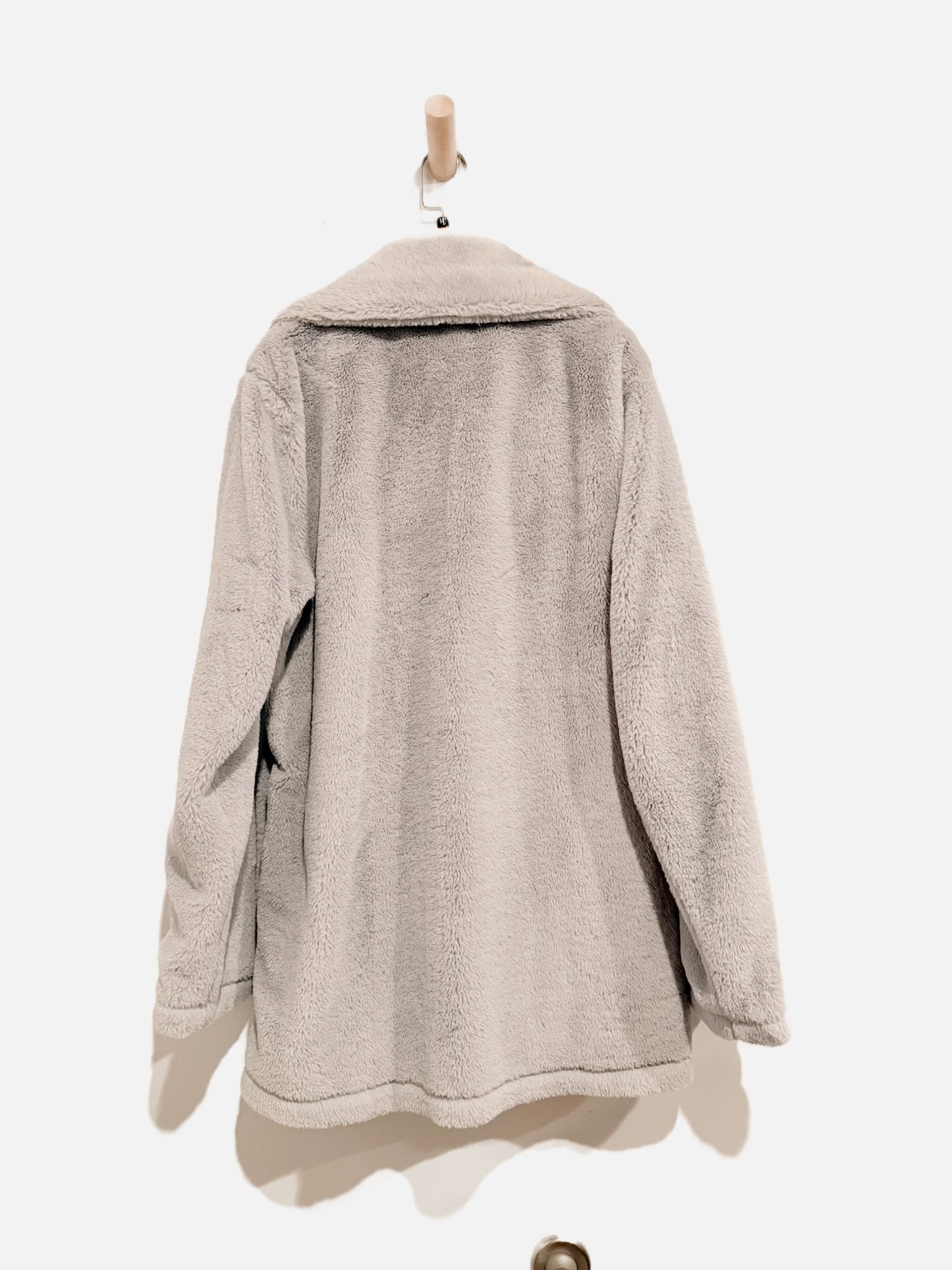 Splendid Grey Faux Fur Coat - Medium