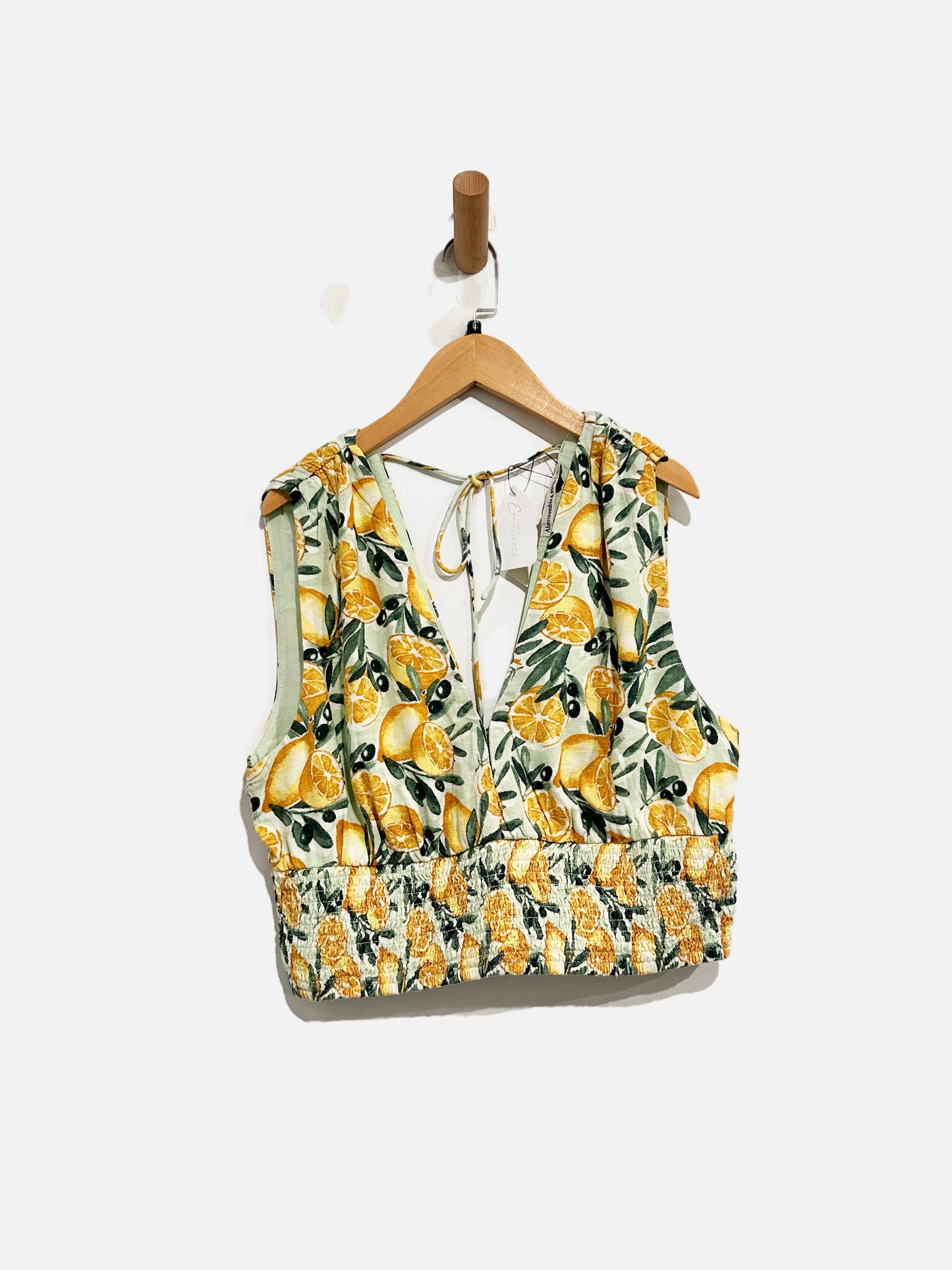 Abercrombie & Fitch NWT Lemon Linen Tank - Large