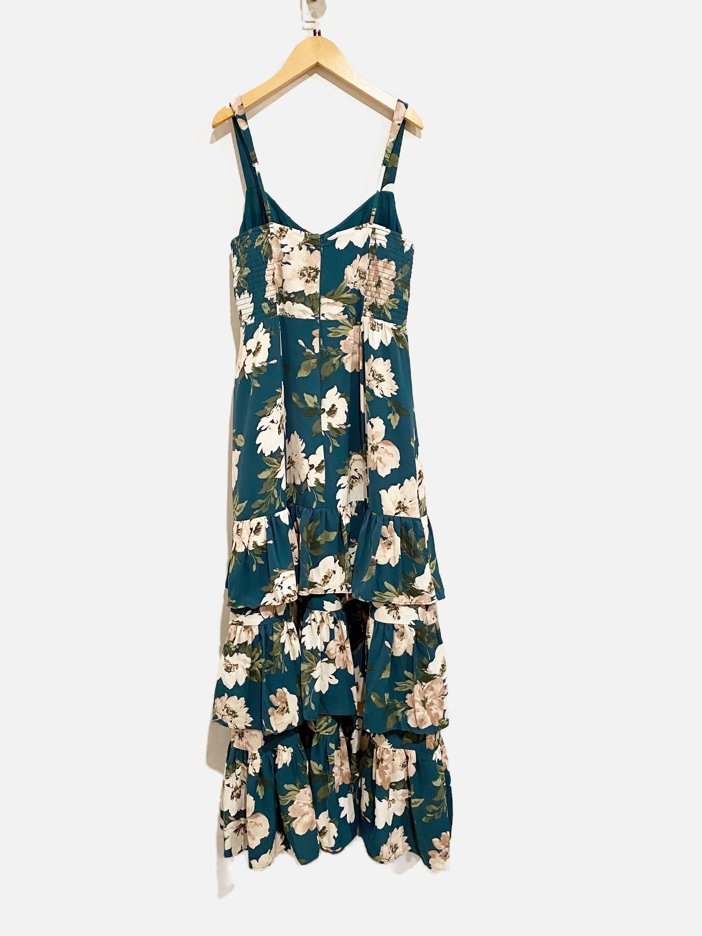 Abercrombie & Fitch NWT Green Floral Maxi Dress - Medium