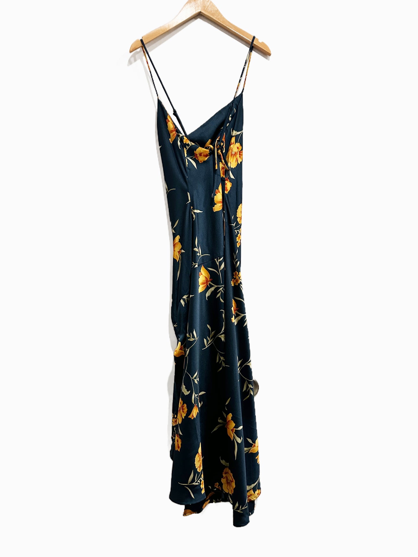 ASTR Gaia Floral Midi Slip Dress - Medium