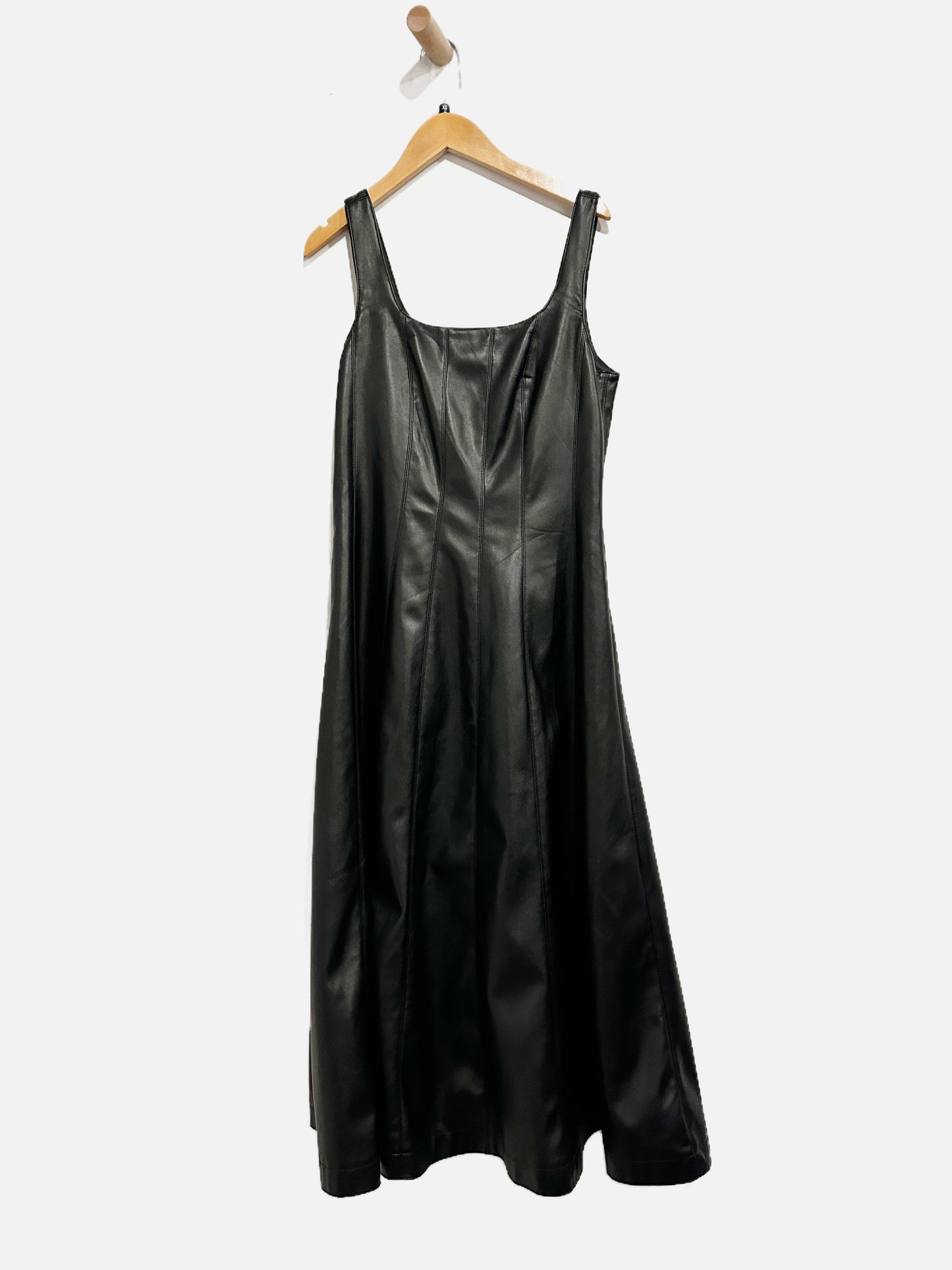 7 For All Mankind Black Vegan Leather Dress - XS