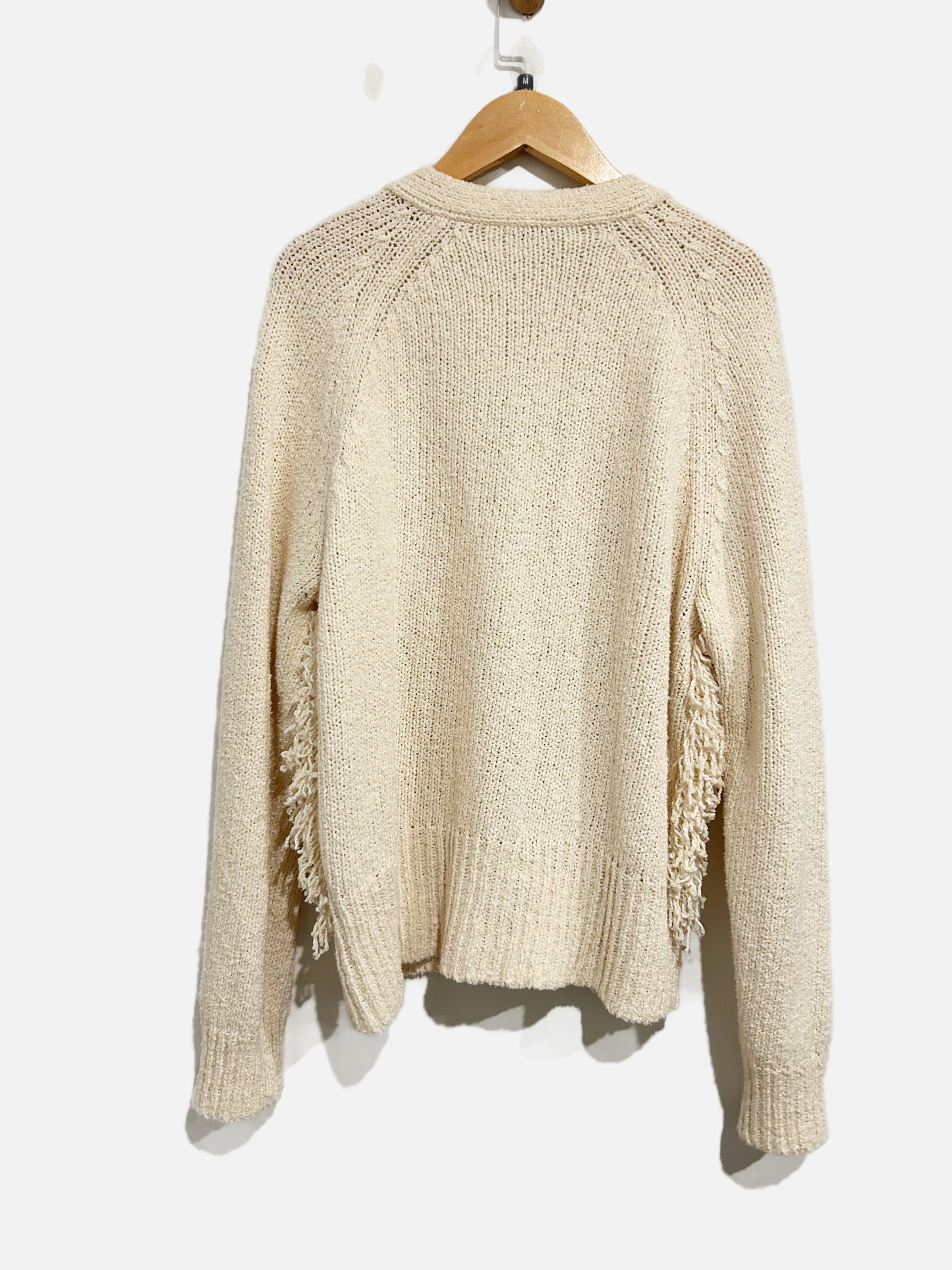 Madewell Cream Fringe Cardigan - Medium