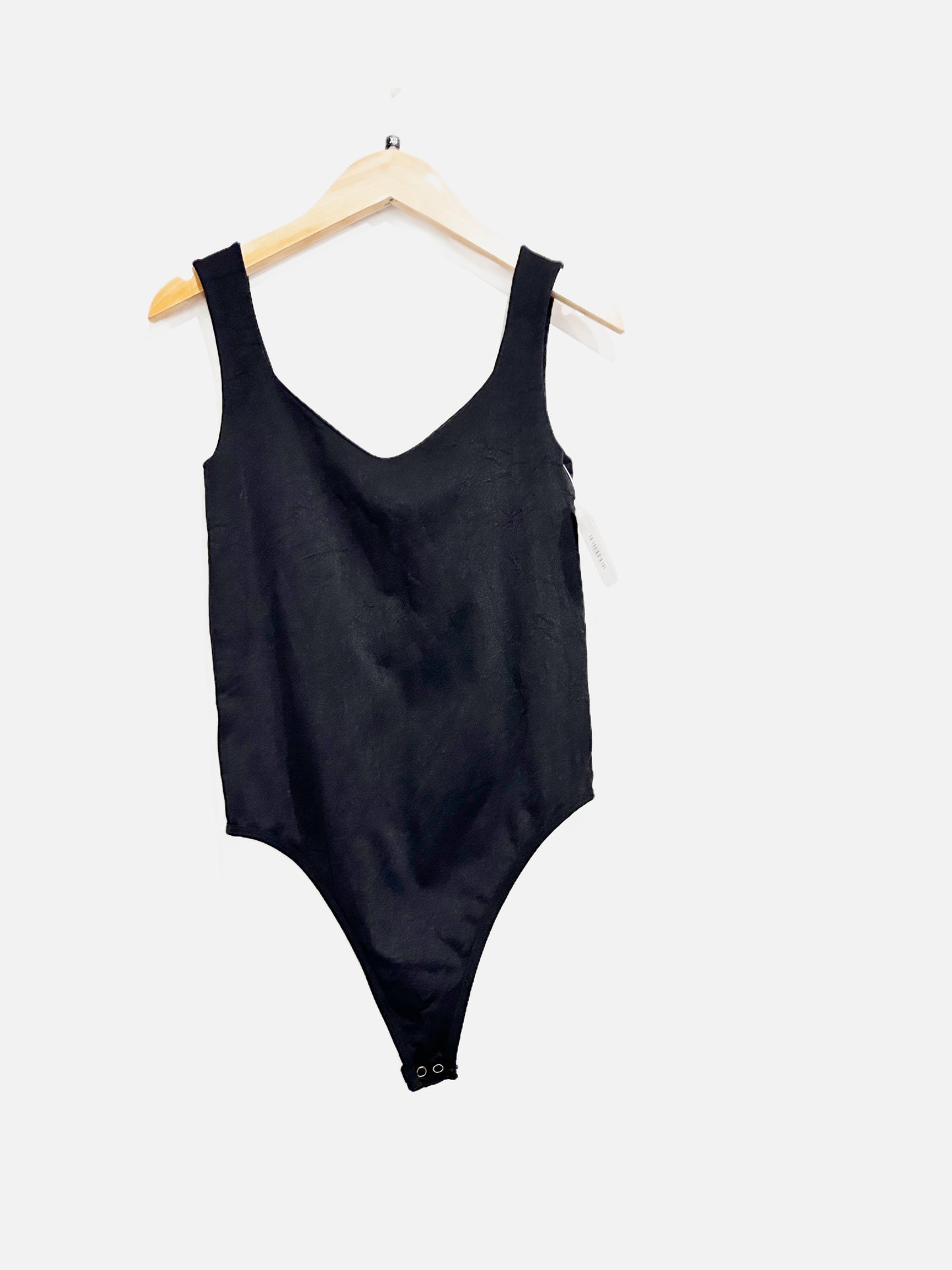 Free People Clean Lines Black Bodysuit - XS/S