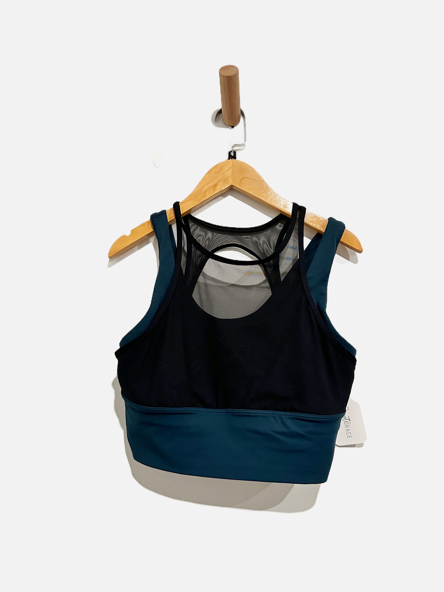 Lululemon Double Tap Bra in Submarine/Black - 8