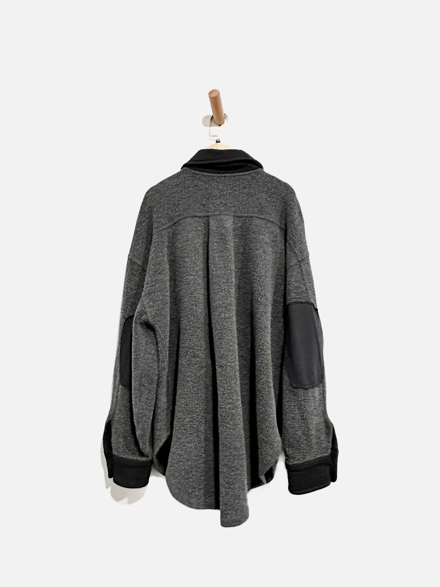 Free People Ruby Black Fleece Shacket - XS