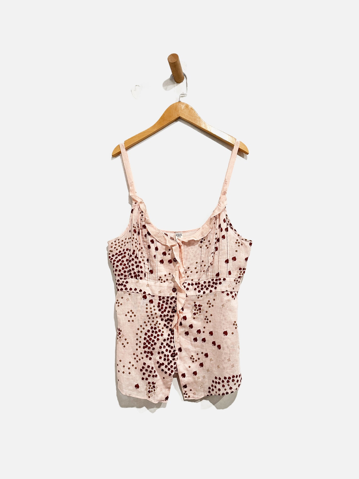 Free People Y2K Pink Ruffle Tank - 10