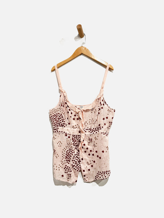Free People Y2K Pink Ruffle Tank - 10