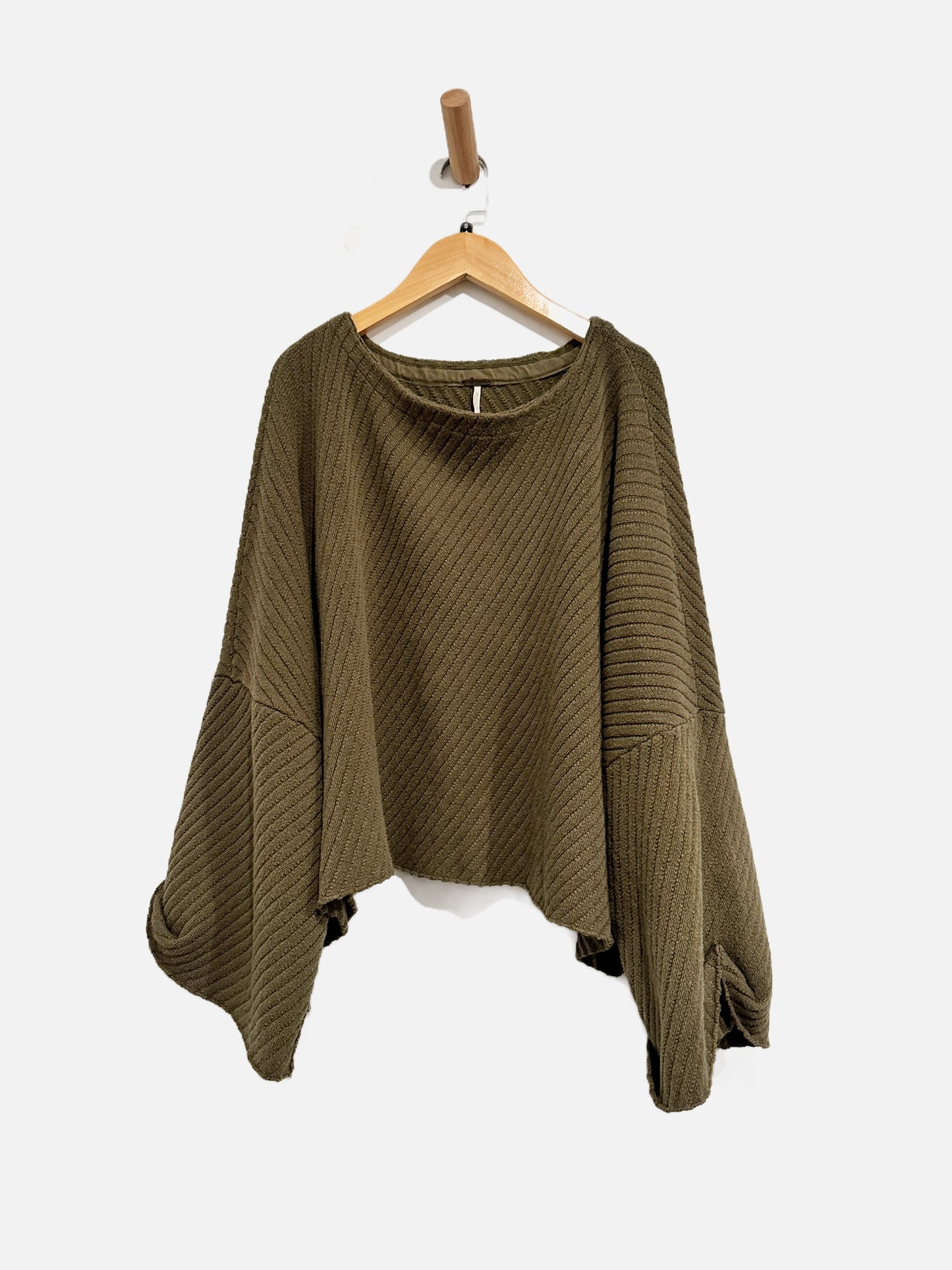 Free People Green Slouchy LS - Small