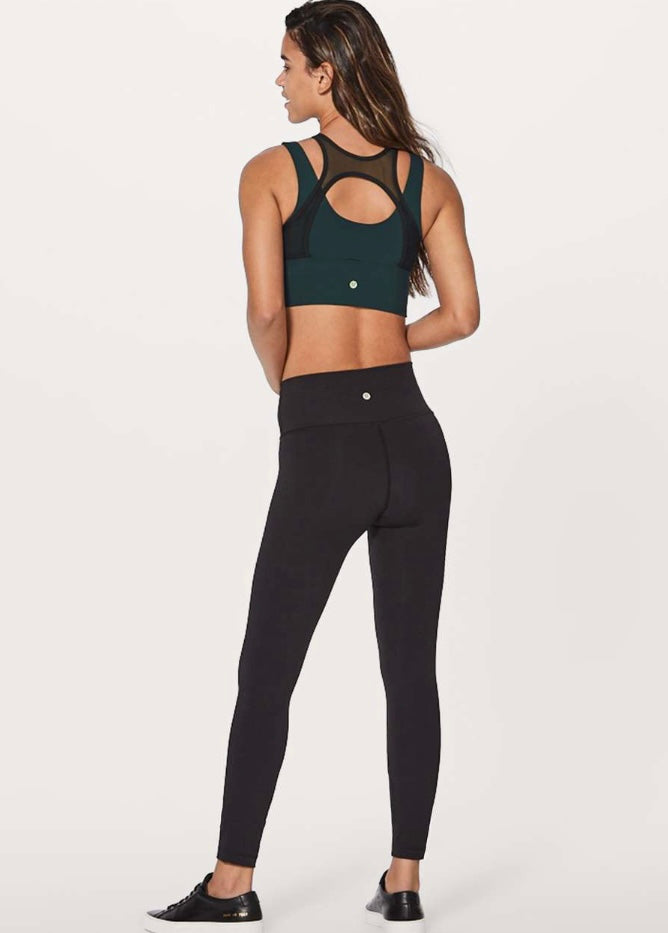 Lululemon Double Tap Bra in Submarine/Black - 8