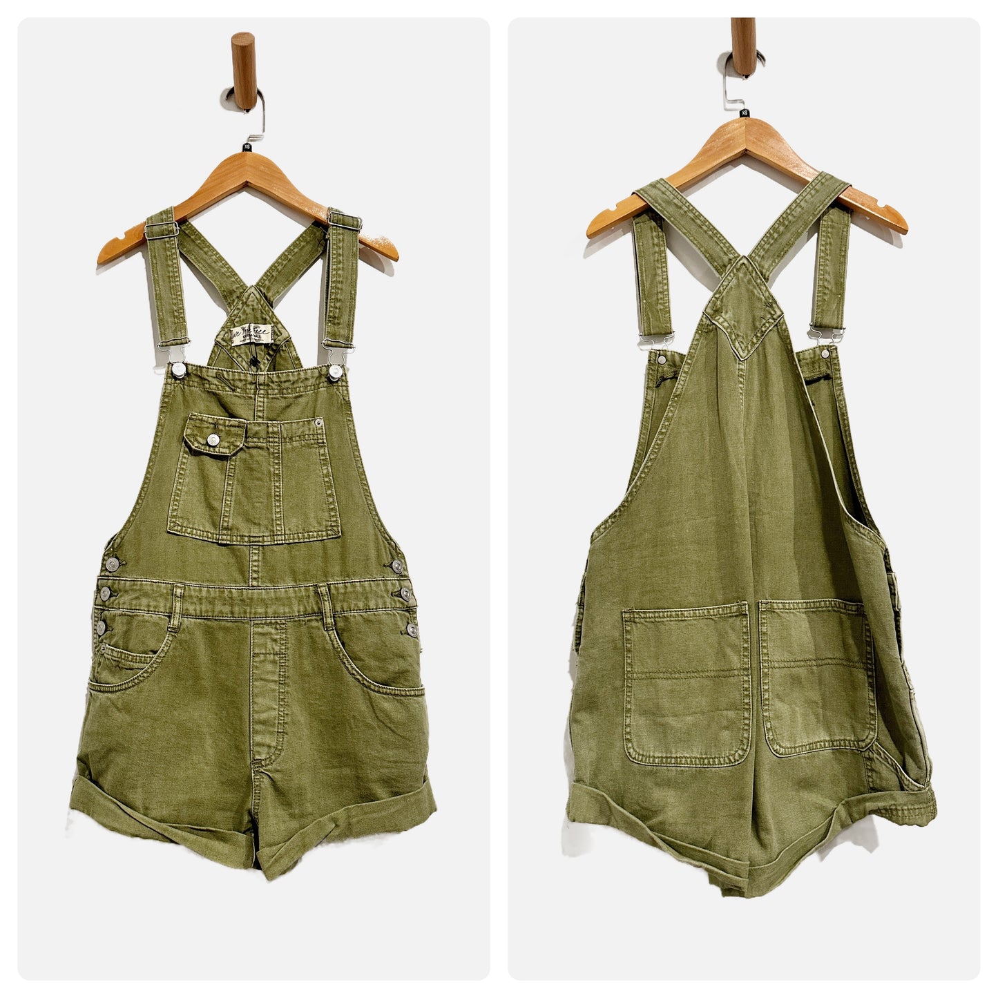 Free People Green Shortalls - XS