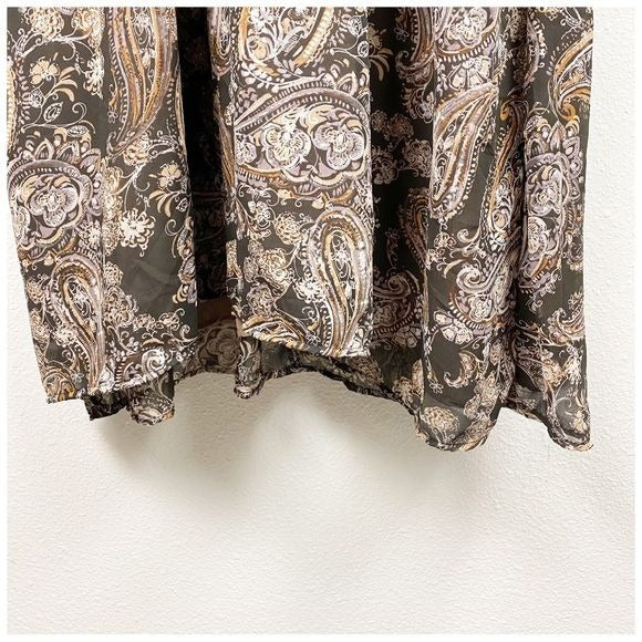 Bohme NWT Chaney Paisley Print Maxi Dress Size Large