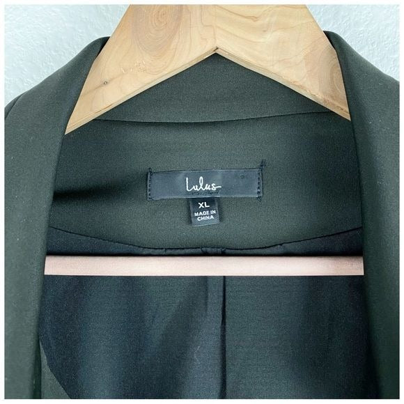 Lulus Living On the Edge Black Moto Jacket Size XL