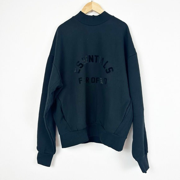 Essentials Fear of God Core Crewneck in Jet Black Size XS