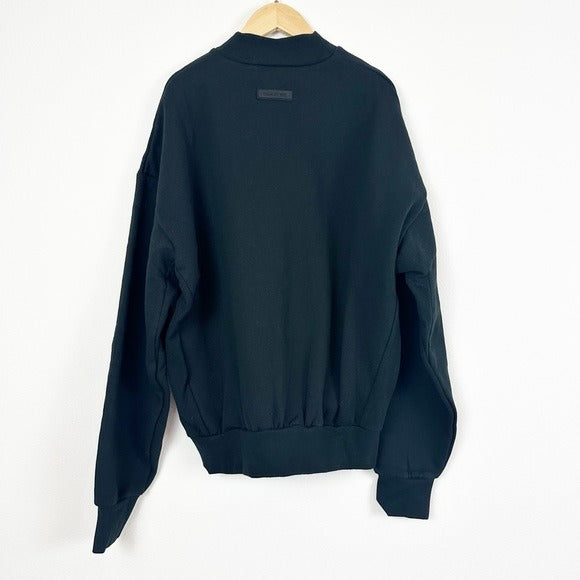 Essentials Fear of God Core Crewneck in Jet Black Size XS
