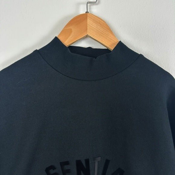 Essentials Fear of God Core Crewneck in Jet Black Size XS