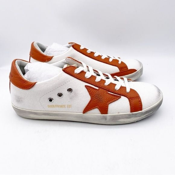 NIB Golden Goose Superstar distressed leather and suede sneakers Size 39