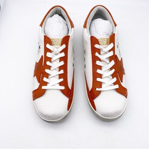 NIB Golden Goose Superstar distressed leather and suede sneakers Size 39