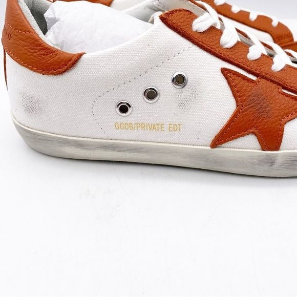 NIB Golden Goose Superstar distressed leather and suede sneakers Size 39