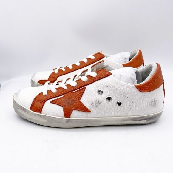 NIB Golden Goose Superstar distressed leather and suede sneakers Size 39