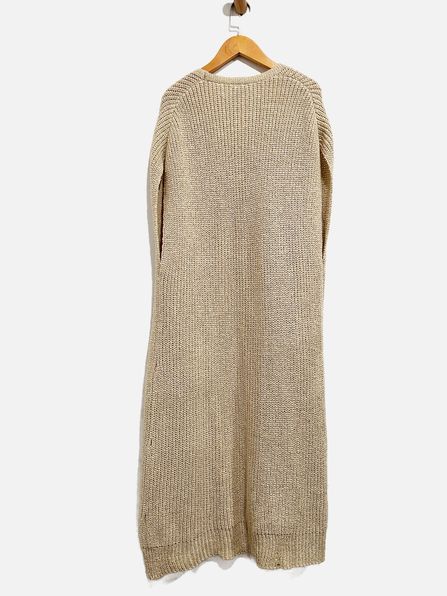 Anthropologie Akemi + Kin Beige Long Sleeveless Sweater Duster - 0/S