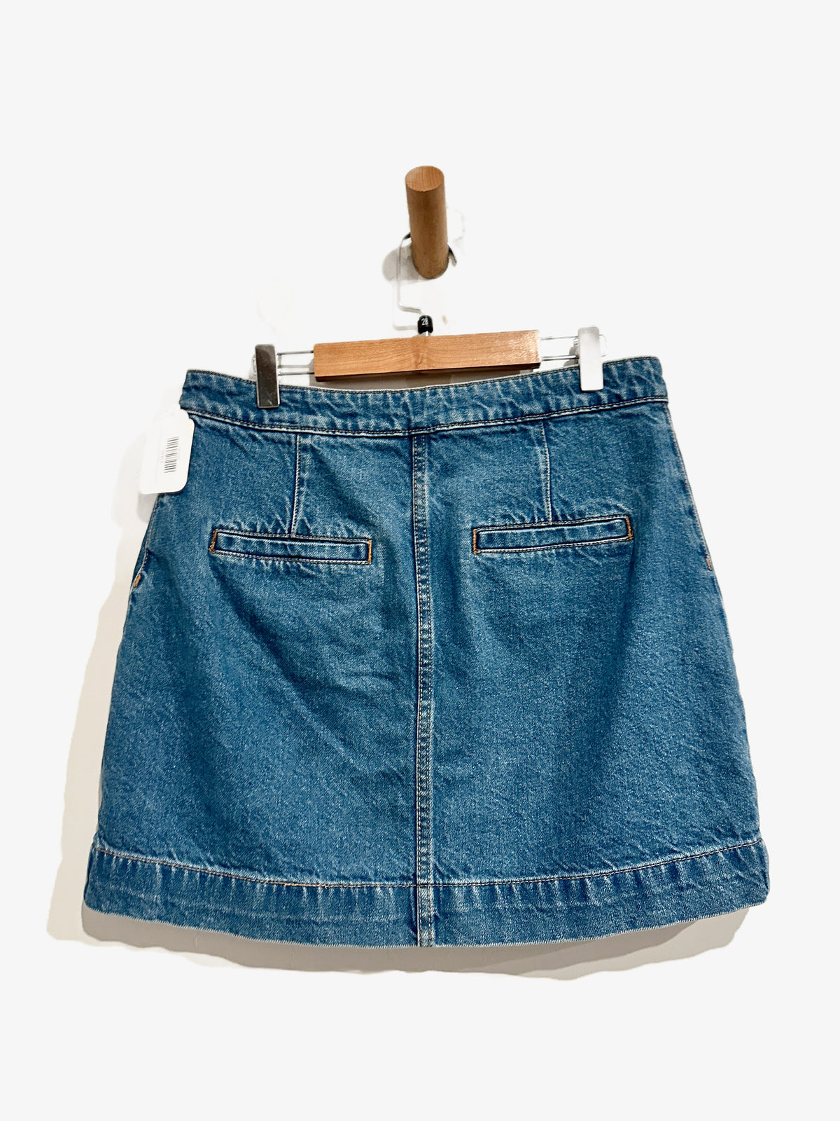 Free People Don’t Get Me Wrong Button Down Denim Mini Skirt - 28