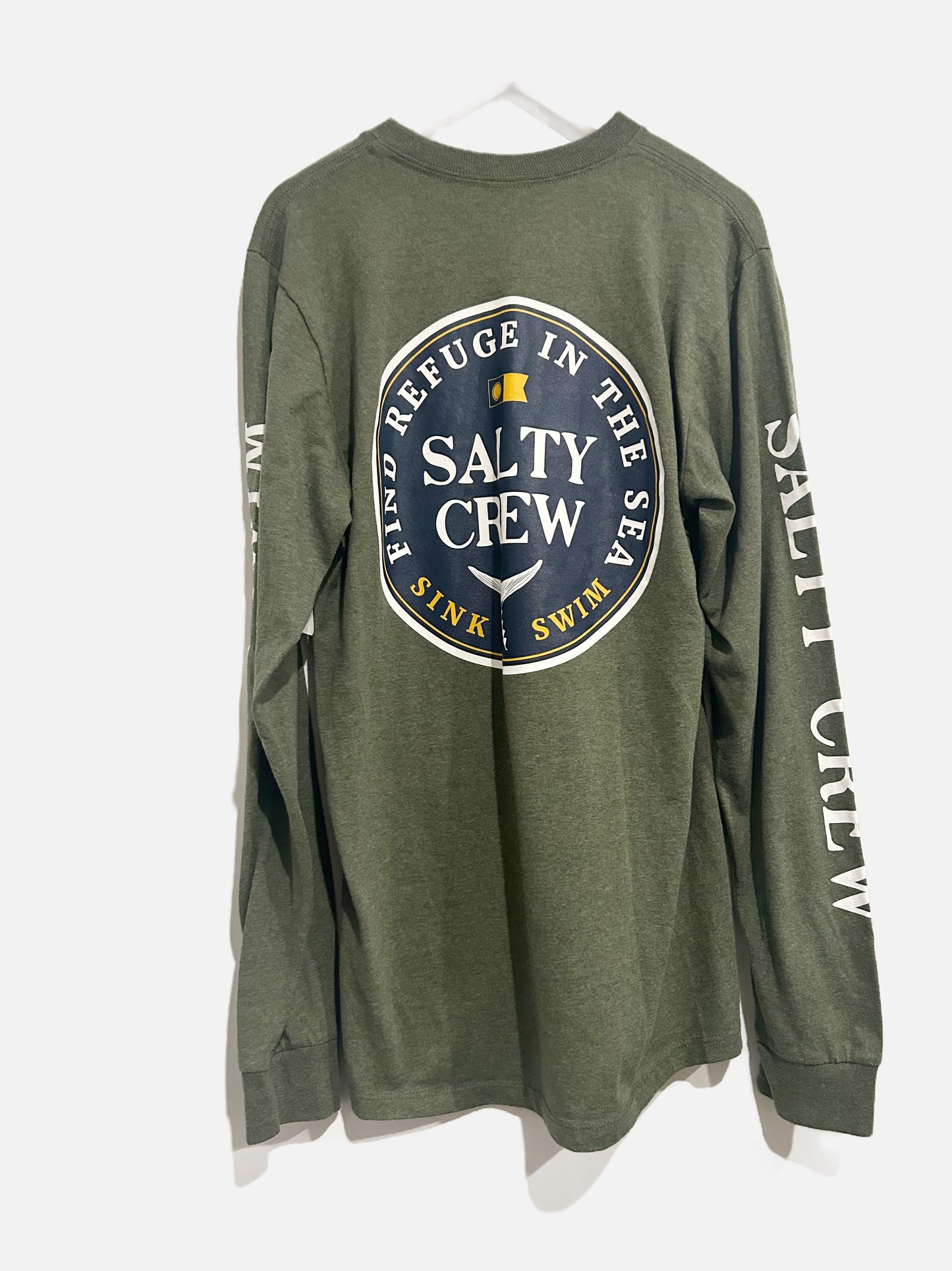 Salty Crew Green Long Sleeve Tee- Small