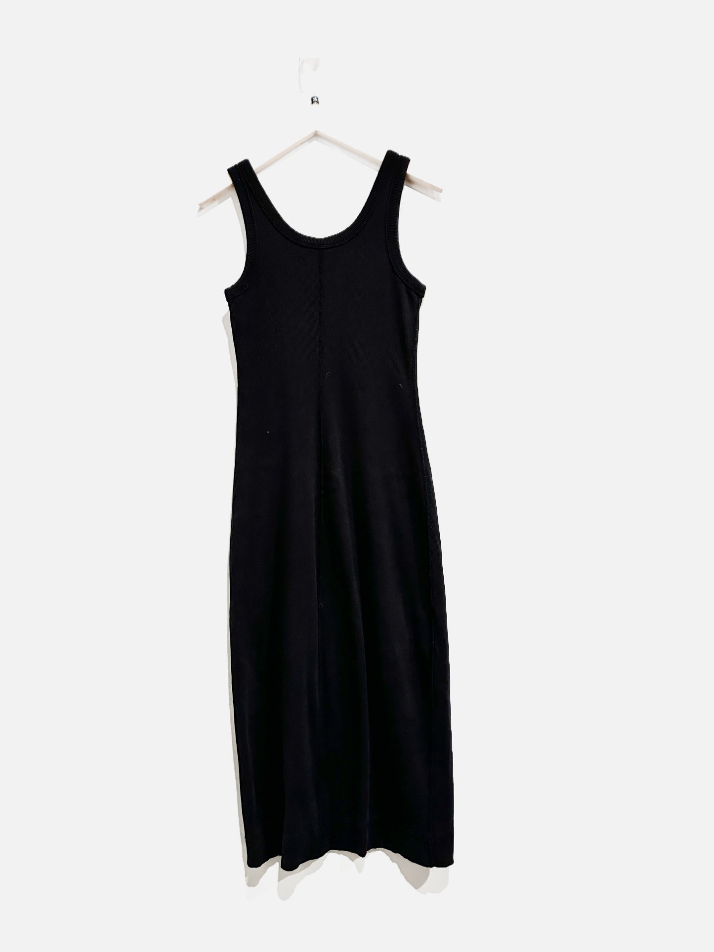 Everlane Black Ribbed Tank Dress - XS