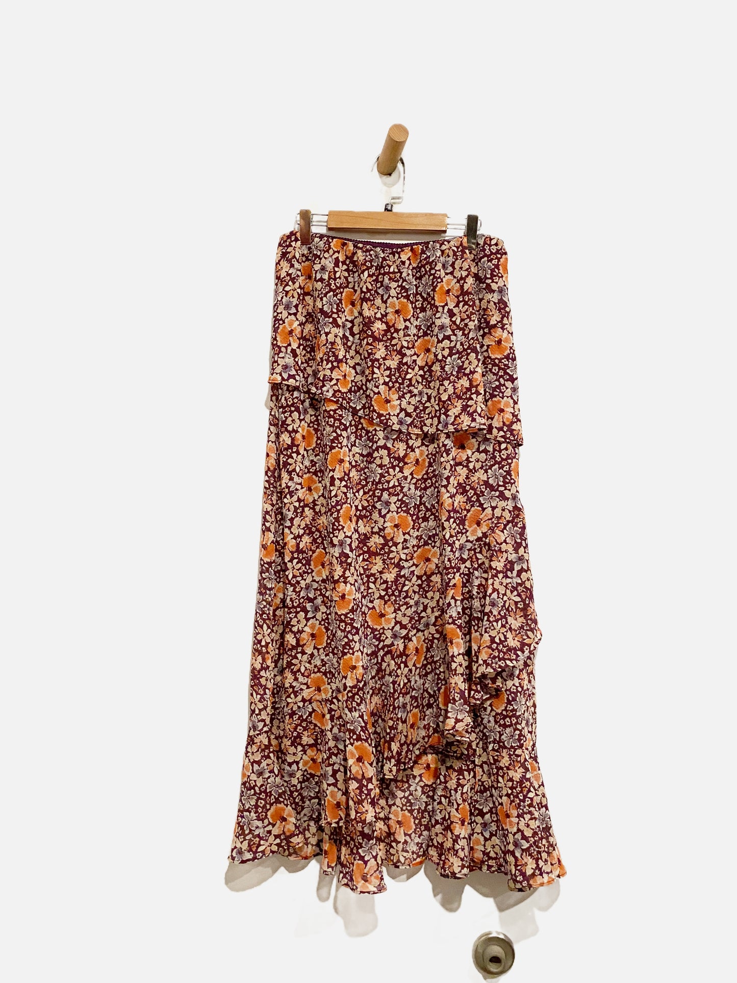 Intimately Free People Pink & Purple Floral Slip Skirt - XS