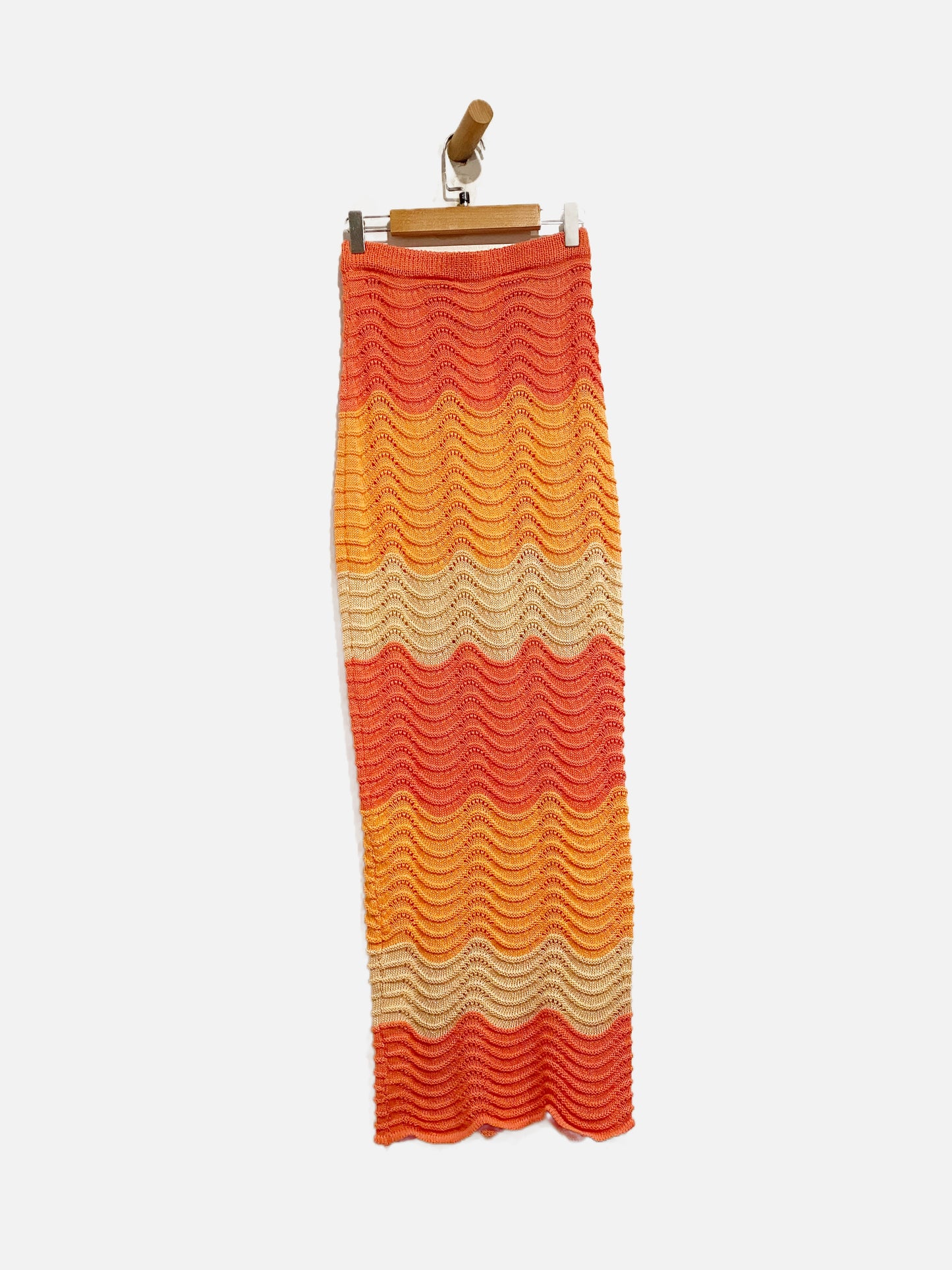 Indi Luxe Pink Ombre Midi Skirt - Small