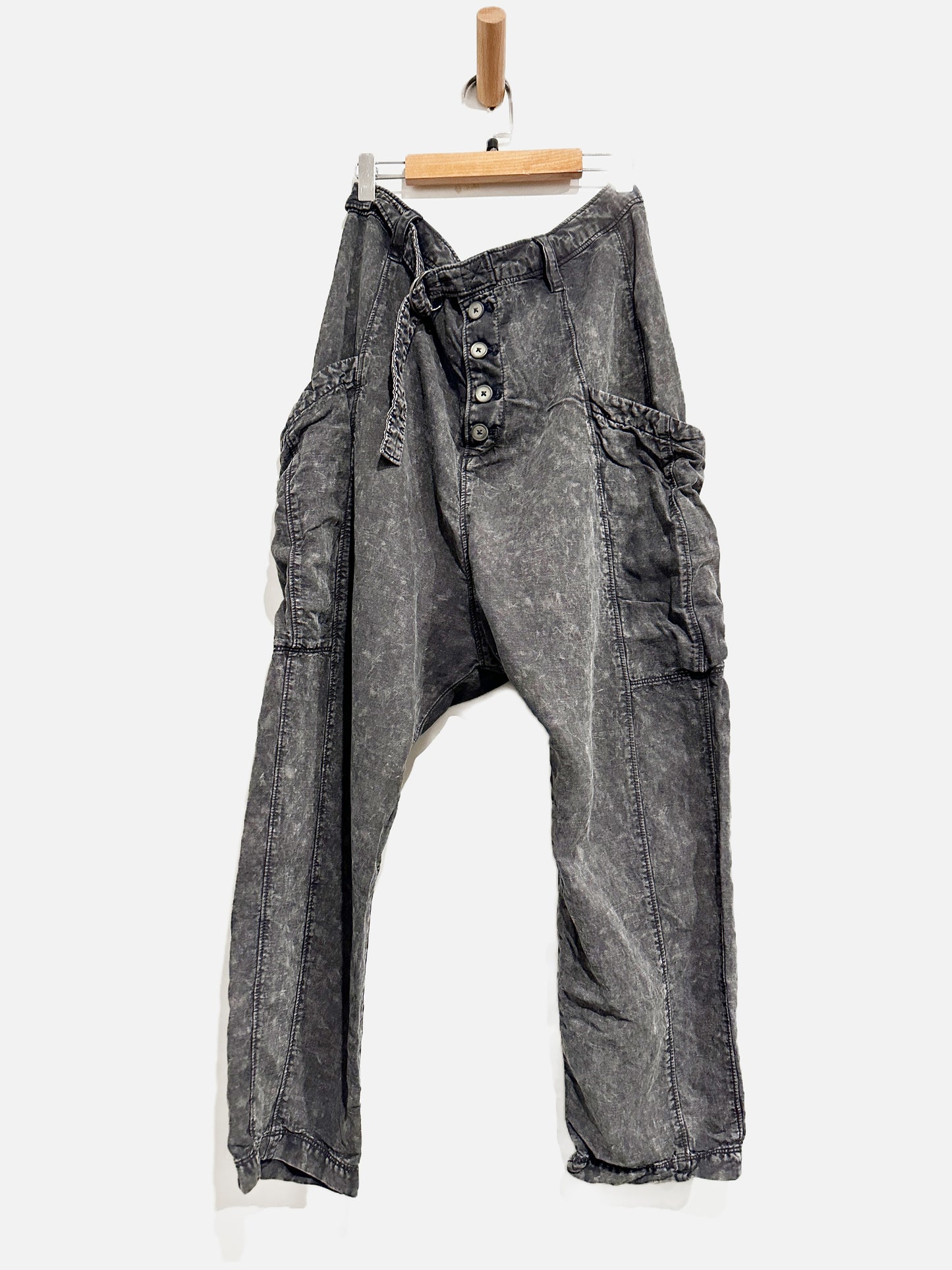 Free People Desert Daze Gray Harem Pants - 6