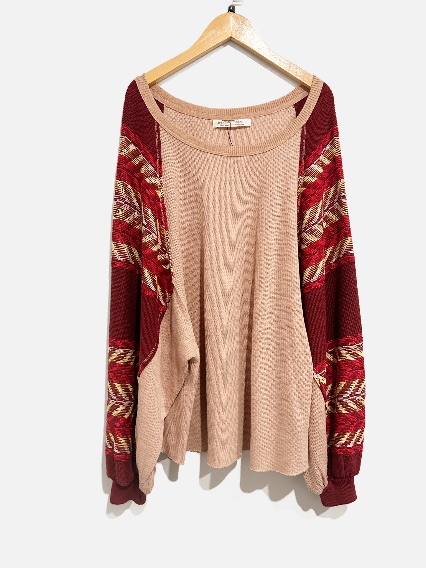 Free People Rainbow Dreams Knit Top - Small
