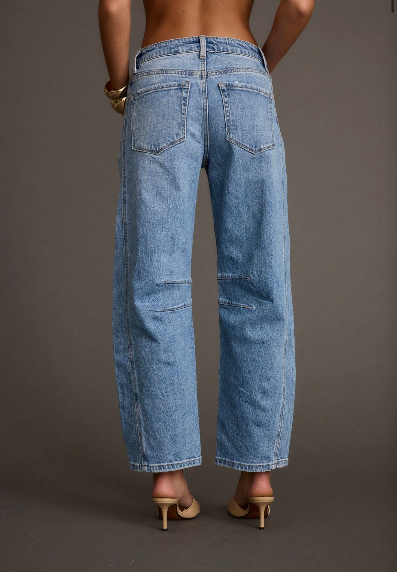 12th Tribe Light Wash Barrel Roll Jeans - 29