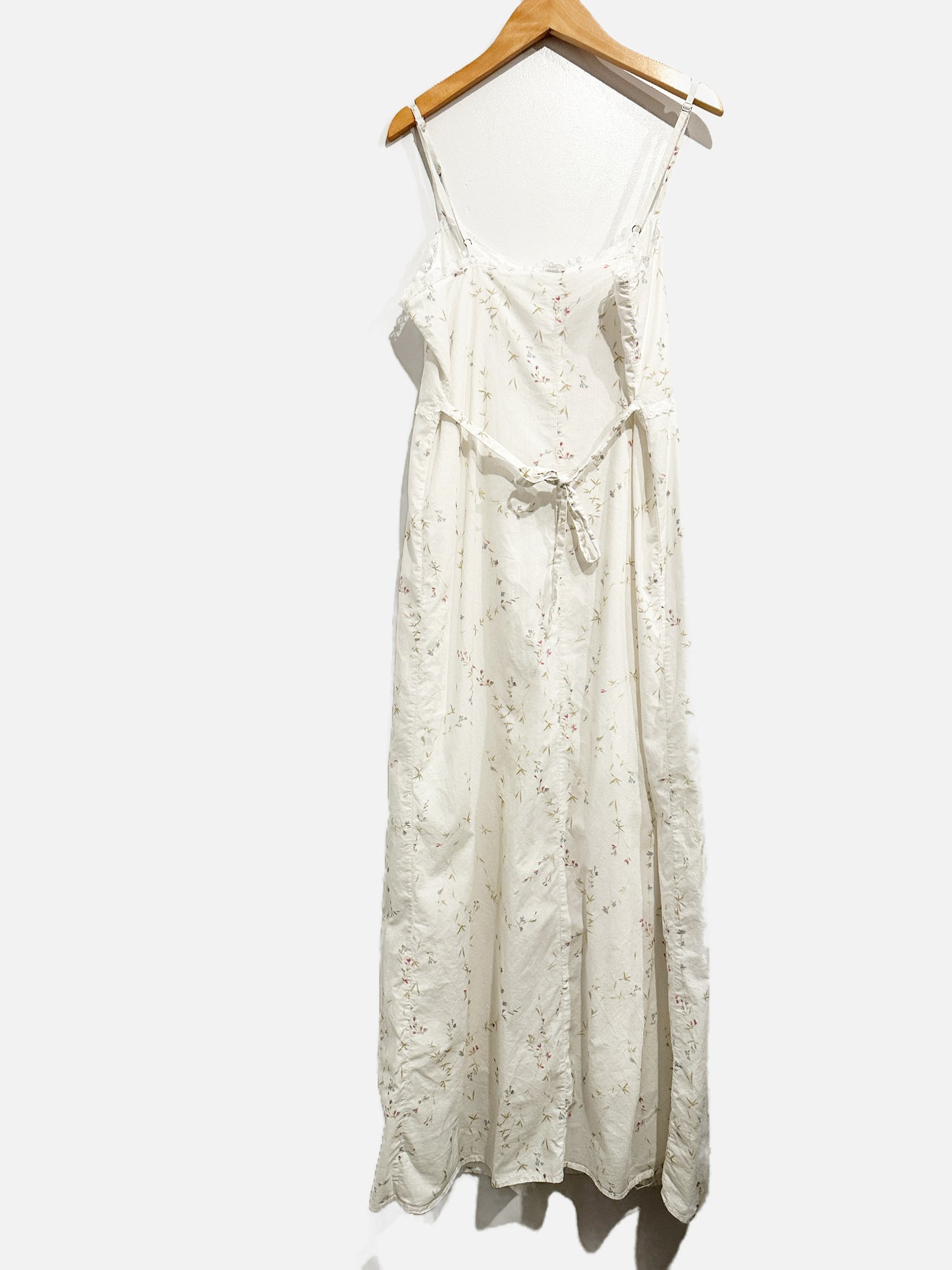 Brandy Melville White Floral Midi Dress