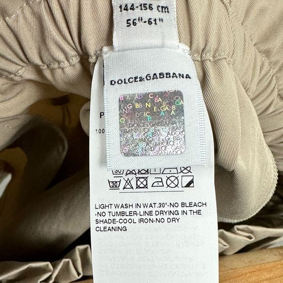 Dolce & Gabbana Tan Paperbag Shorts Size 11/12