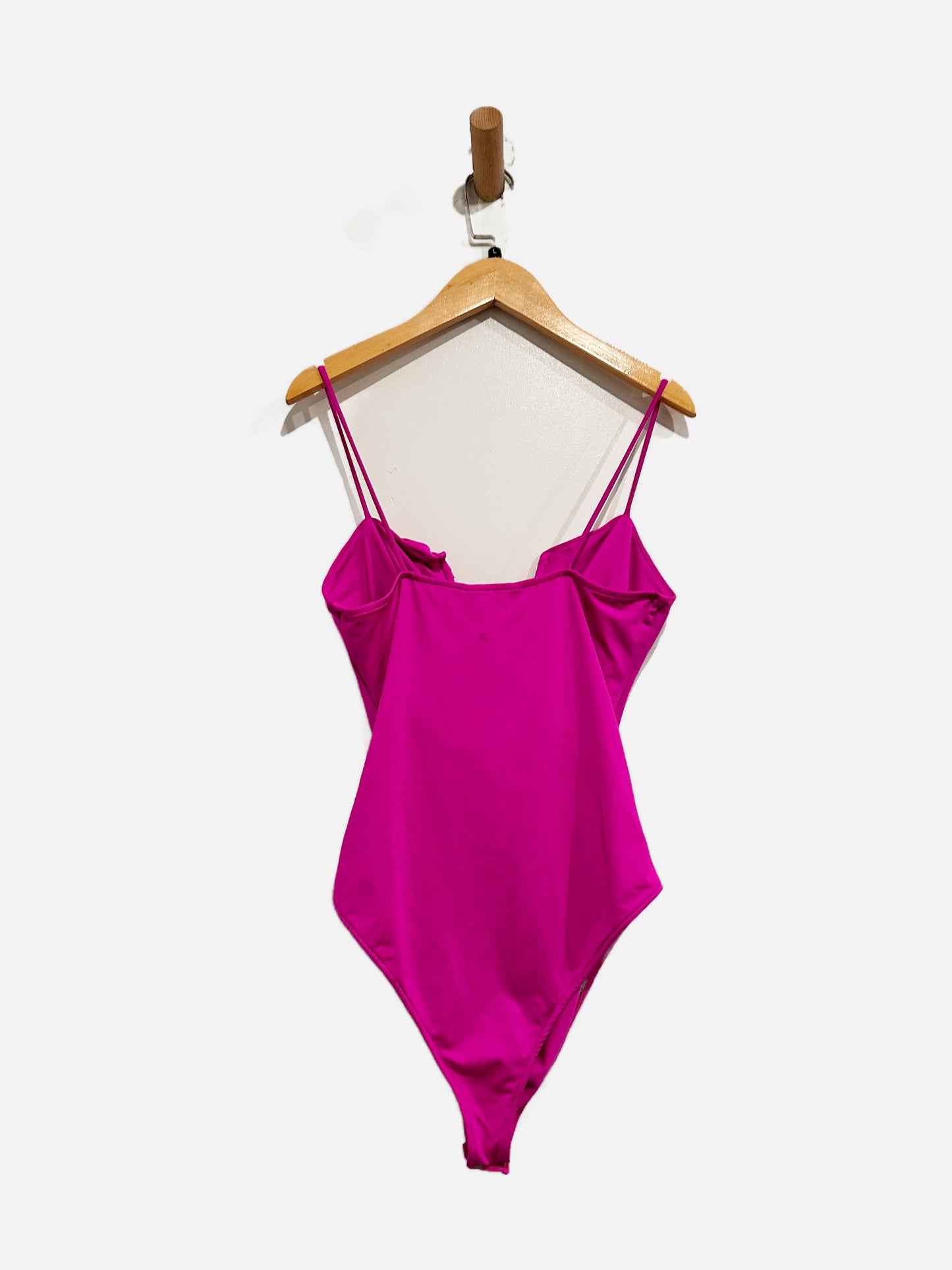 Zara Pink V Neck Bodysuit - Large