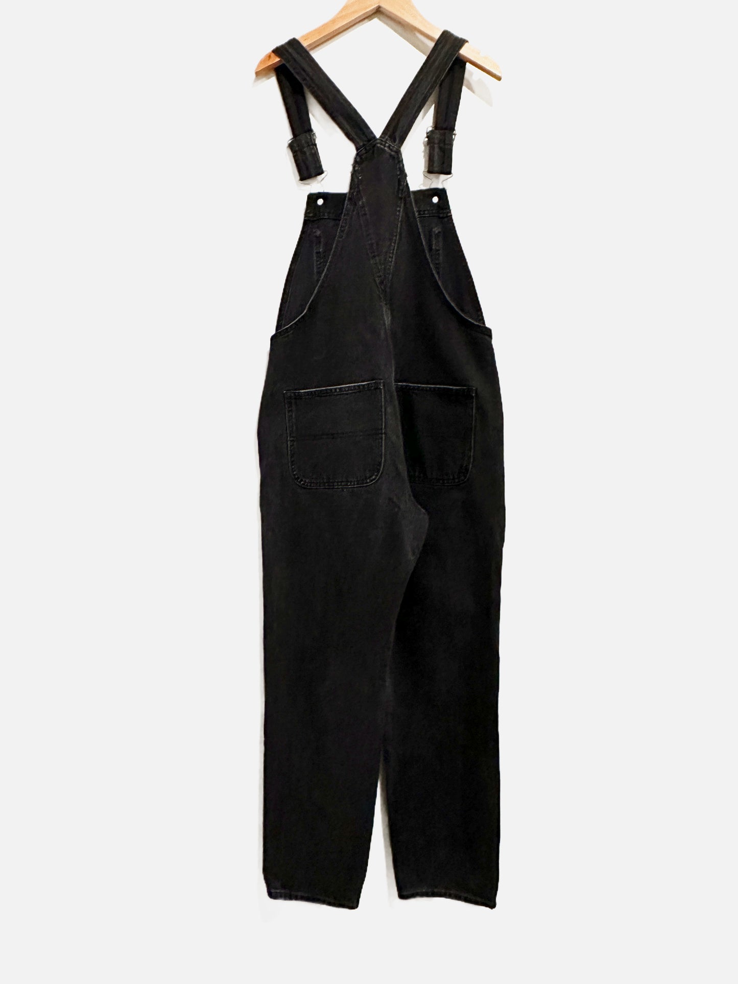 Abercrombie & Fitch Black Denim Overalls - Small