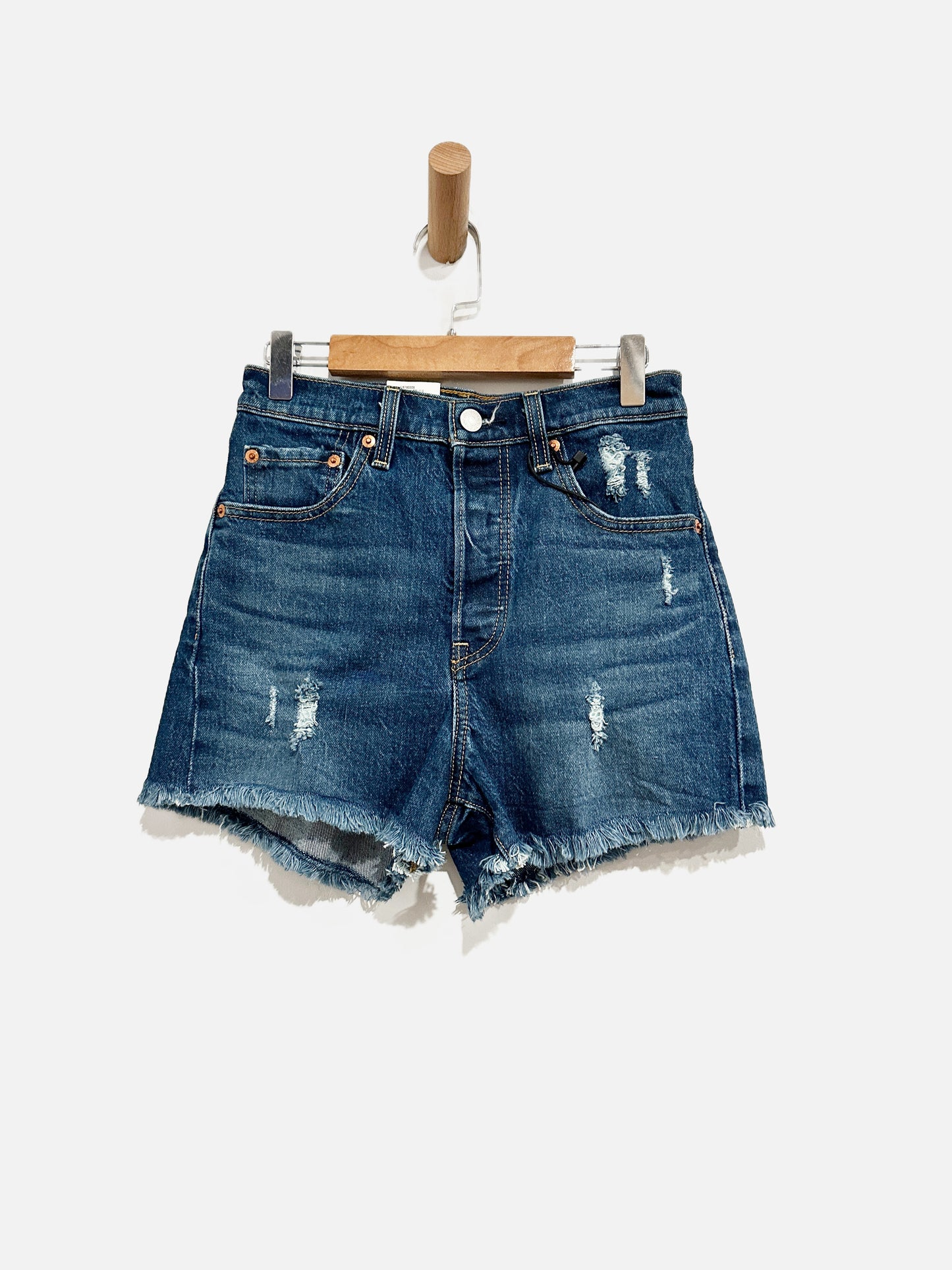 Levi's Ribcage Shorts in Charleston Chill - 26