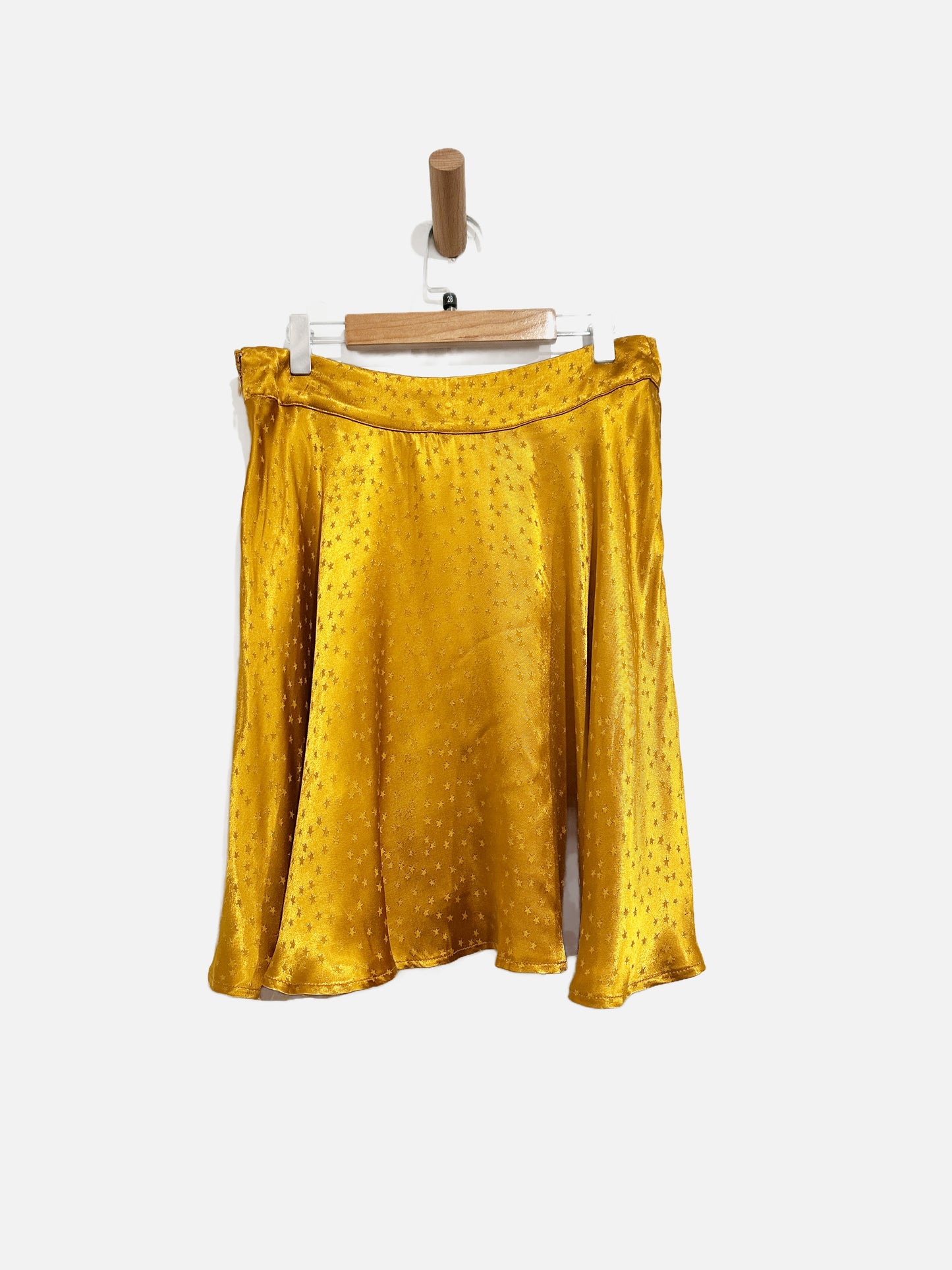 Free People NWT Starstruck Gold Mini Skirt - 6