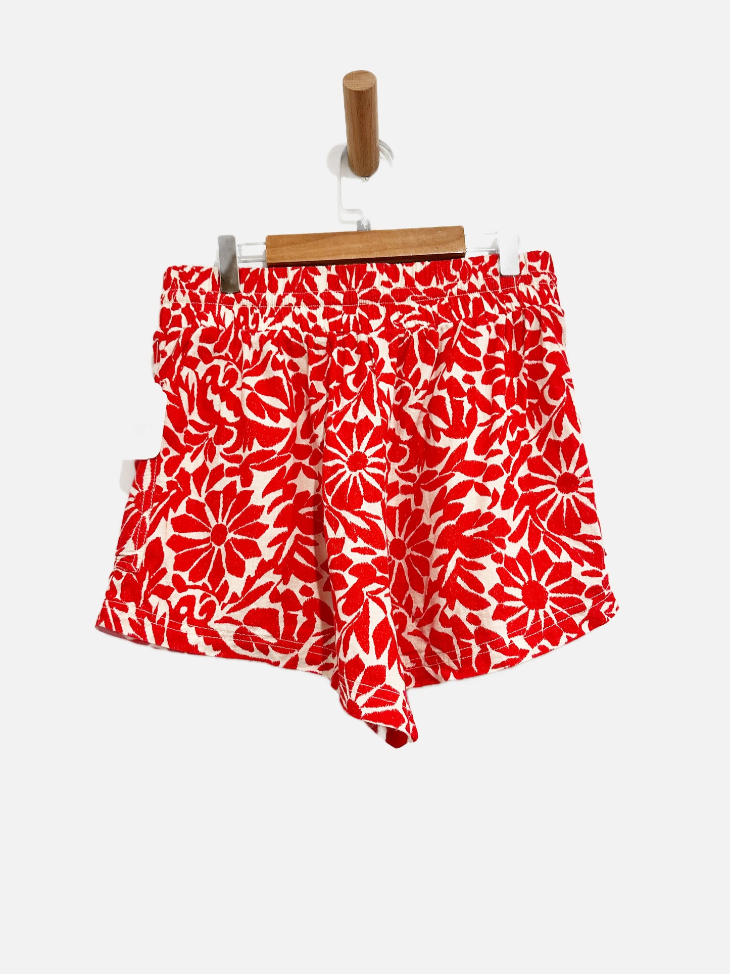 Free People Emma Patch Pocket Red Floral Shorts - XS