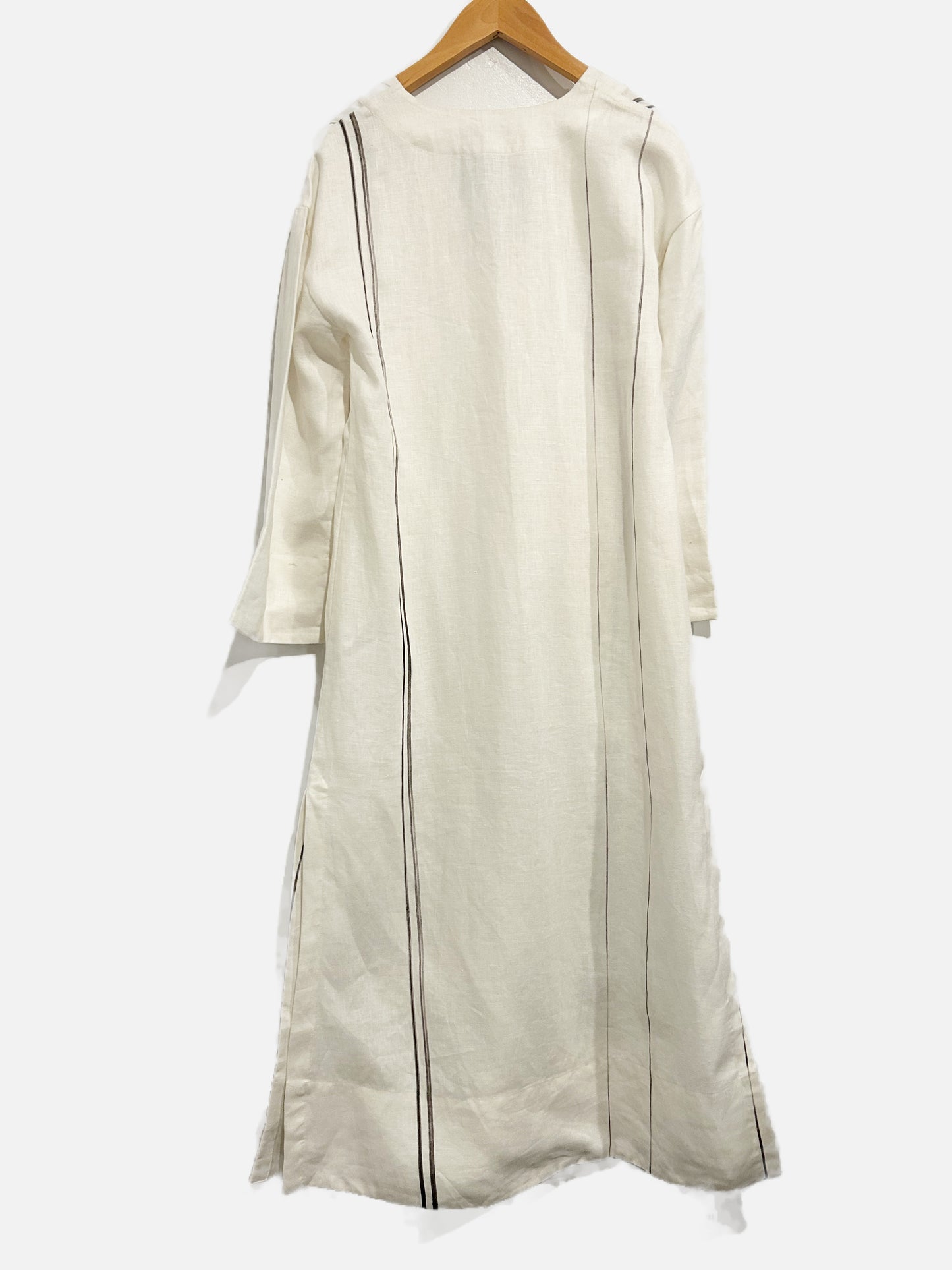 Banana Republic Linen Stripped Dress-XXS