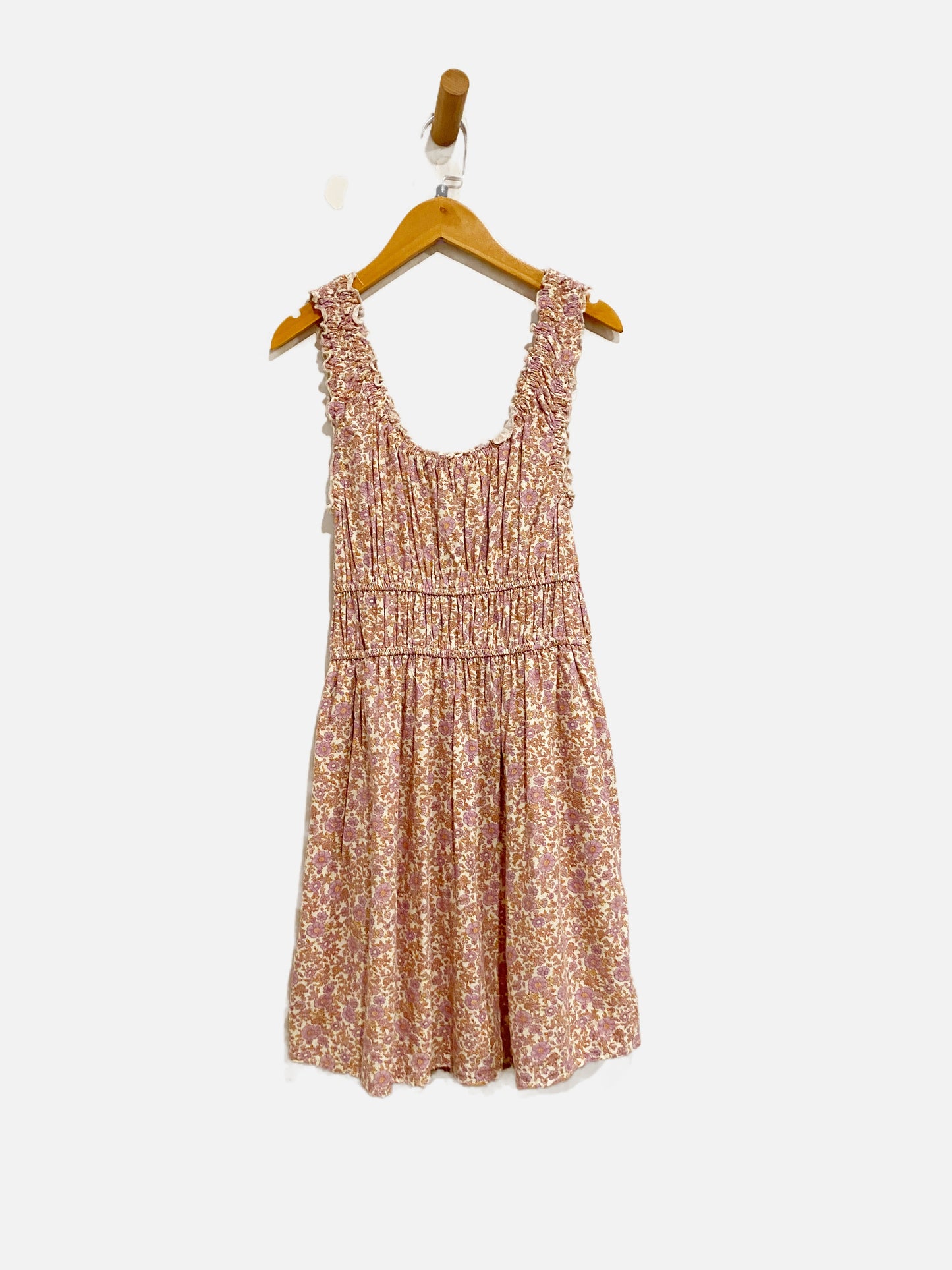 American Eagle Purple Floral Mini Dress - XS