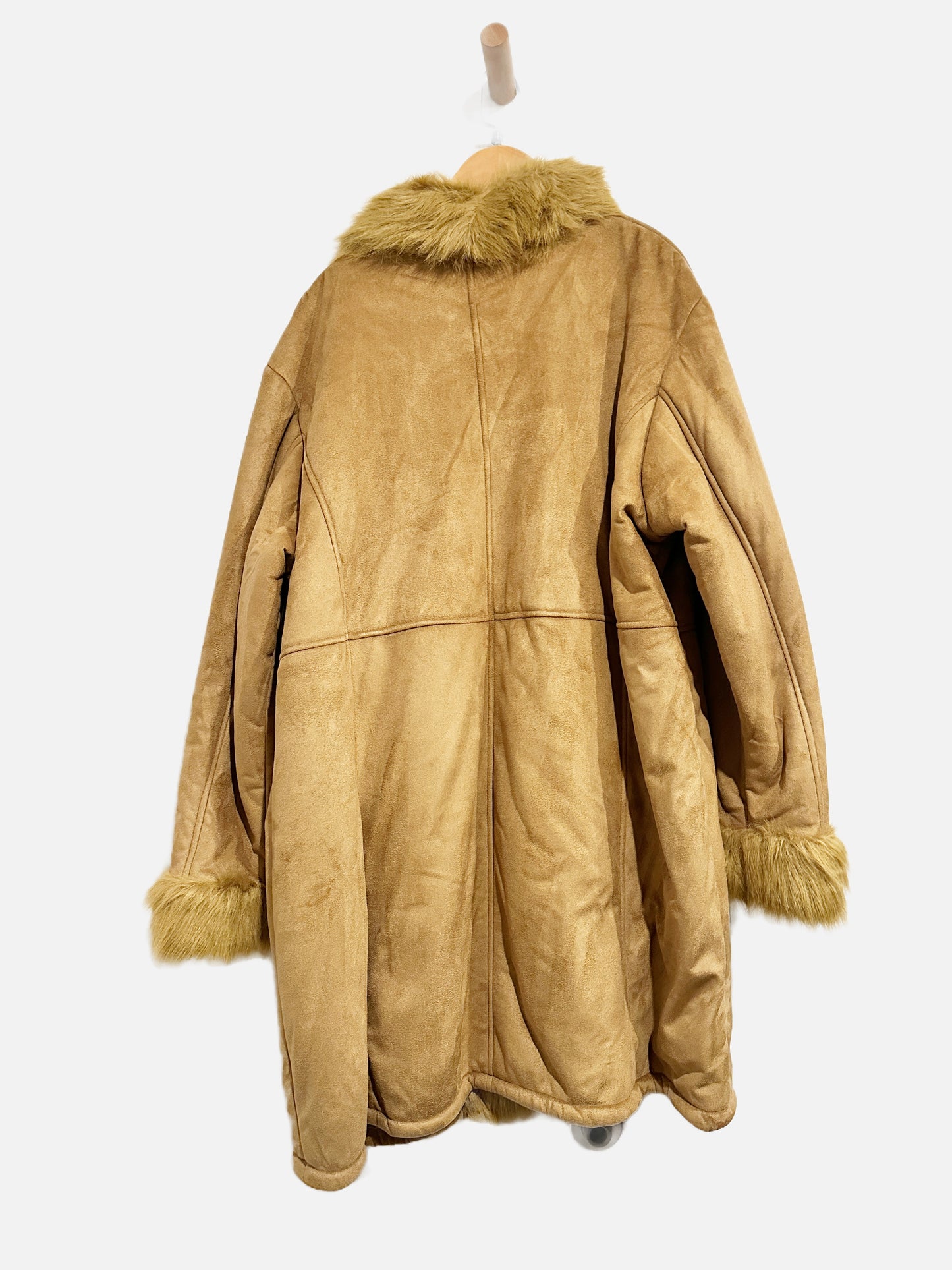 Centigrade Outerwear Faux Suede Coat - 1X